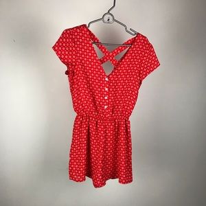 Women’s Red Romper, Small